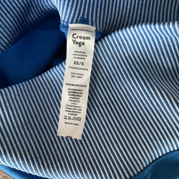 CREAM YOGA NWT HIGH WAISTED SHORTS - Picture 2 of 5